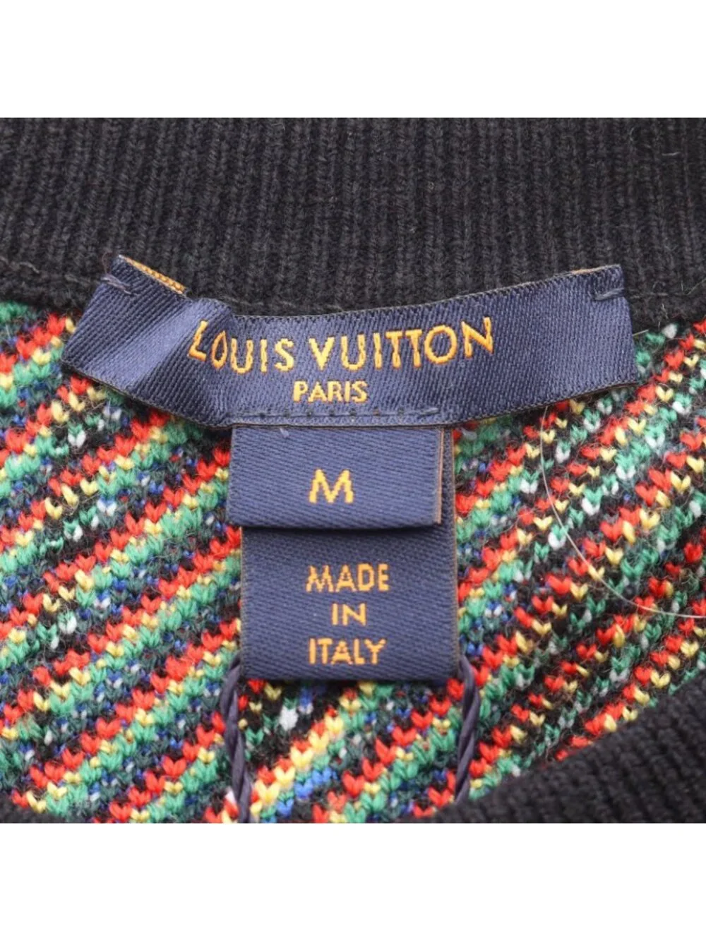 Louis Vuitton Knit Crew Neck Sweater All Over Print Cashmere